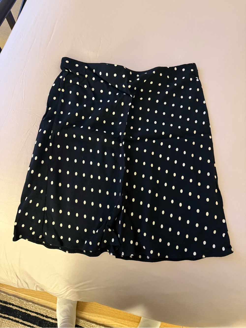 Madewell Black Polka Dot Skirt